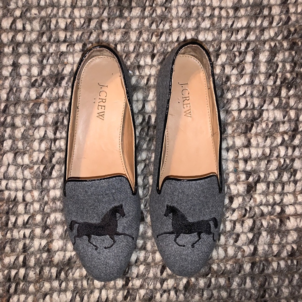 J. Crew Factory Addie Gallop Horse Loafers shoes